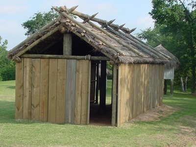 Traditional Chickasaw building